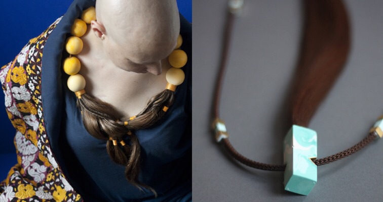 Artist creates beautiful jewelry from the hair of cancer patients