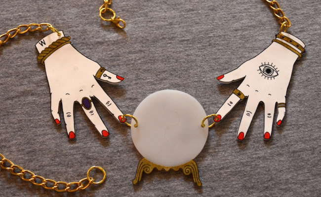 Invoke the paranormal: Occult jewelry of Ouija boards, seeing eyes, crystal balls and pentagrams