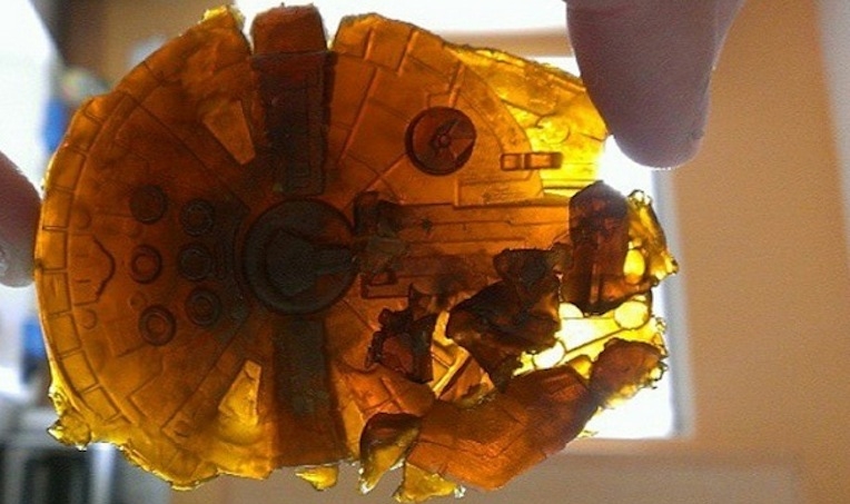 Finally, a Millennium Falcon made entirely of hash oil!