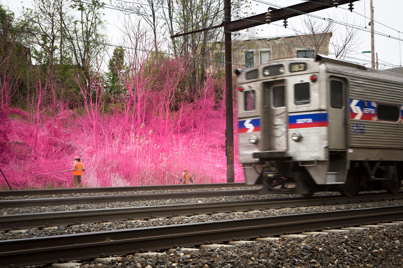 Philadelphia commuters treated to unexpected bursts of high-speed color