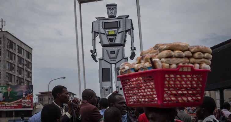 Prepare for our robot overlords! Evil ‘Cybermen’ direct traffic in the Congo!