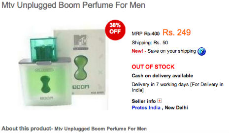 For the man who has (absolutely) everything: ‘MTV Unplugged’ perfume!