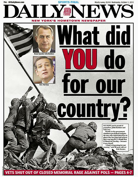 Another blistering, anti-Republican cover from the NY Daily News