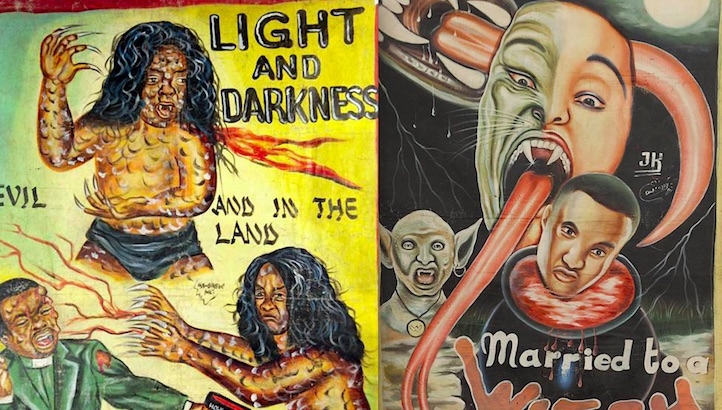 These amazing hand-painted Ghanaian horror movie posters are often better than the films!