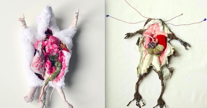 The ‘thread of life’: Anatomized textile sculptures