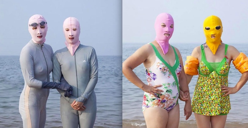 The ‘Facekini’: What the fashionable Chinese wear on the beach