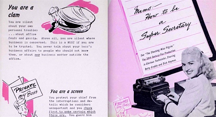 Vintage sexist guide on ‘How to be a Super Secretary’
