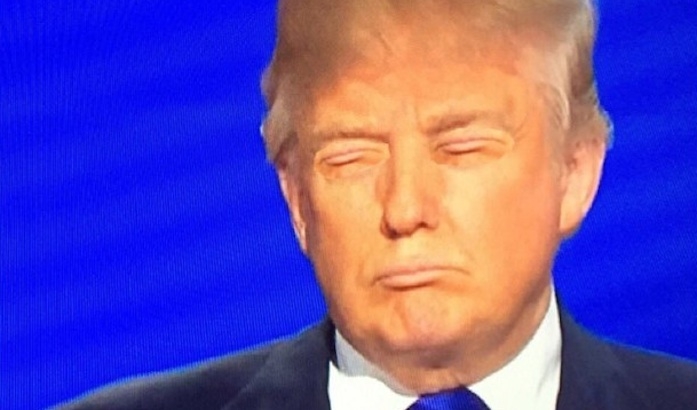 Donald Trump’s eyes and mouth are interchangeable