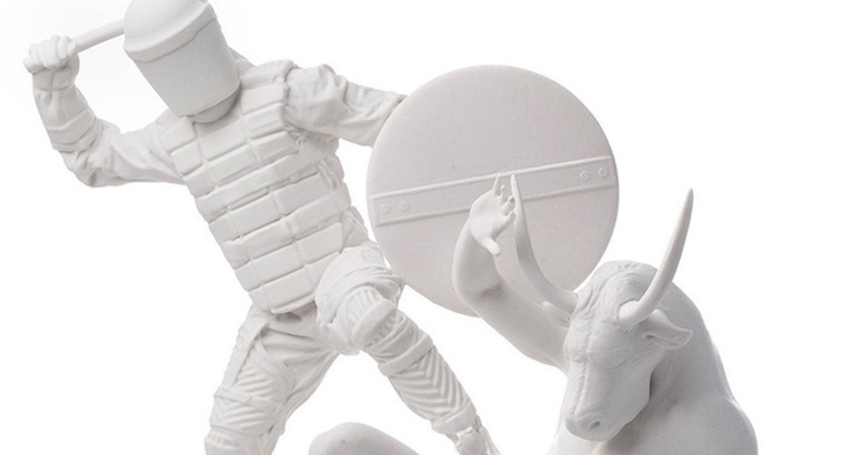 White Riot: Classical sculpture with a modern twist