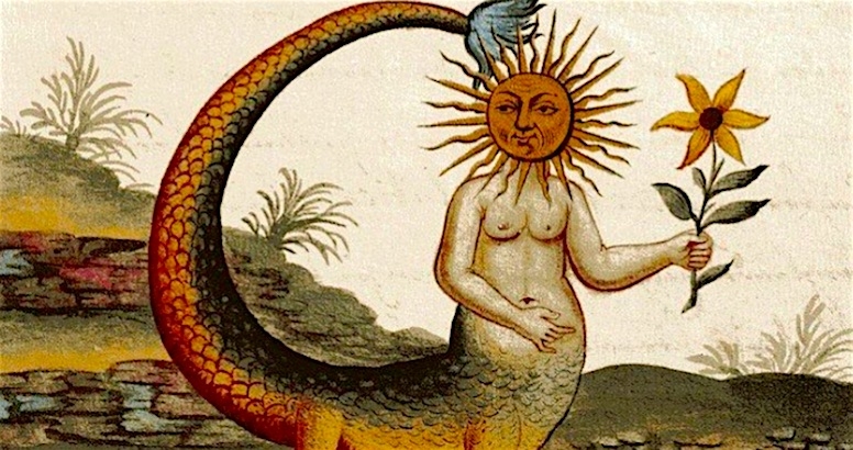 Snake women, dragons and other esoteric imagery from the alchemical manuscript ‘Clavis Artis’