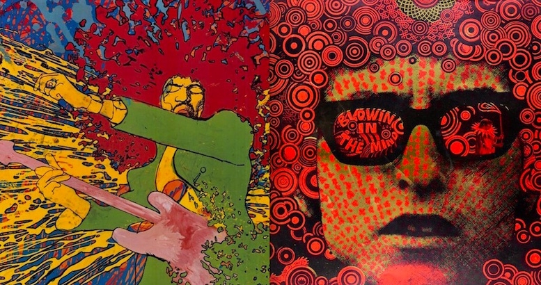 Mind-blowing psychedelic 60s posters of Hendrix, Dylan, Pink Floyd, Yoko Ono & The Who