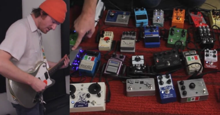 Have you ever wondered what 100 effects pedals all chained together would sound like?