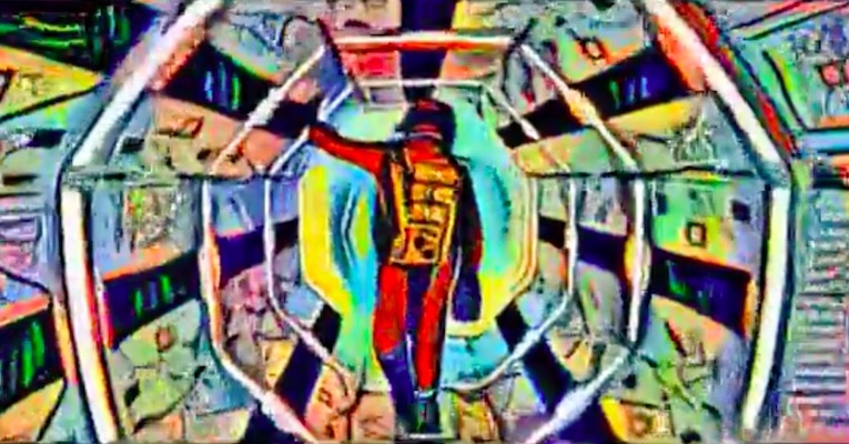 ‘2001: A Space Odyssey’ in the style of Picasso