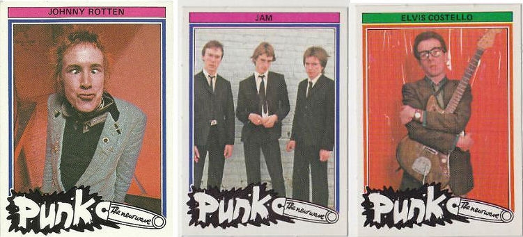 Punk rock trading cards from 1977