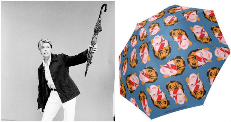 Cool umbrellas with David Bowie, Prince, Dolly Parton, The Golden Girls and more!