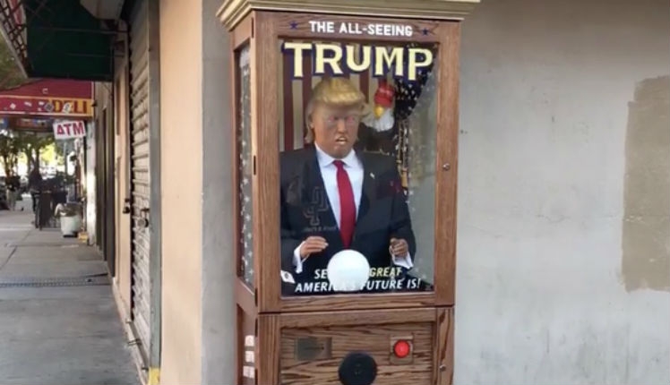 Talking animatronic ‘Zoltar’ Trump machine mysteriously placed on street corner in Brooklyn