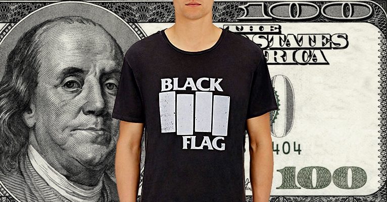 What the actual fuck? Barney’s is selling Black Flag shirts for $265