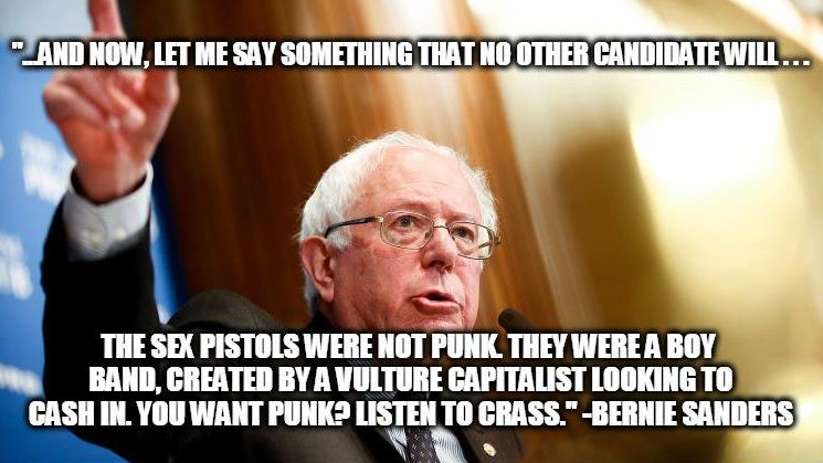 ‘Berned in D.C.’: Images of Bernie Sanders with hilarious fake punk rock quotes