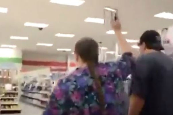 WOW: Disturbed Bible-thumper and her TWELVE KIDS stage anti-trans hate parade in Target store