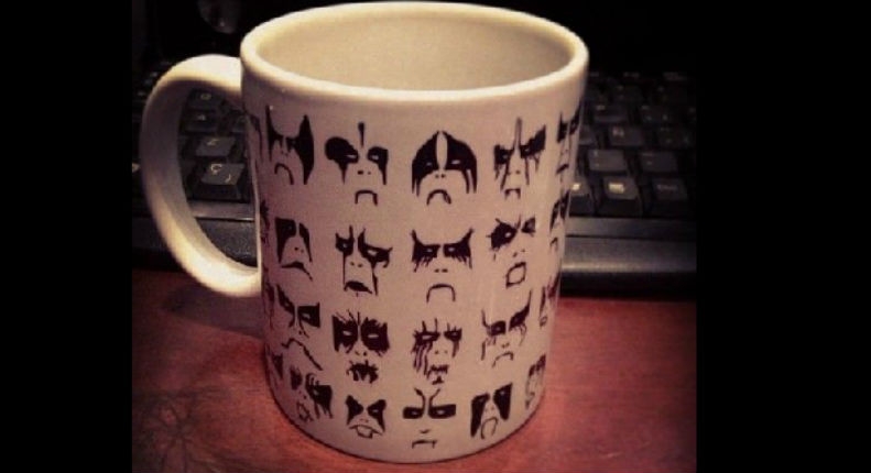 For those who like their coffee EVIL, it’s the Black Metal Mug!