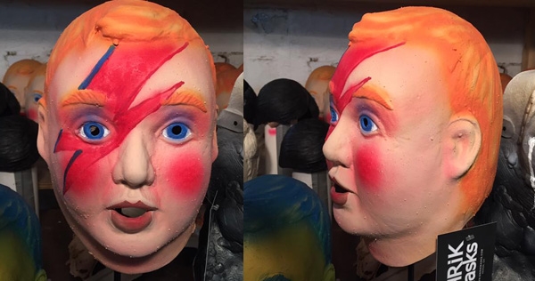 One-of-a-kind Bowie-fied DEVO ‘Booji Boy’ mask being auctioned for charity