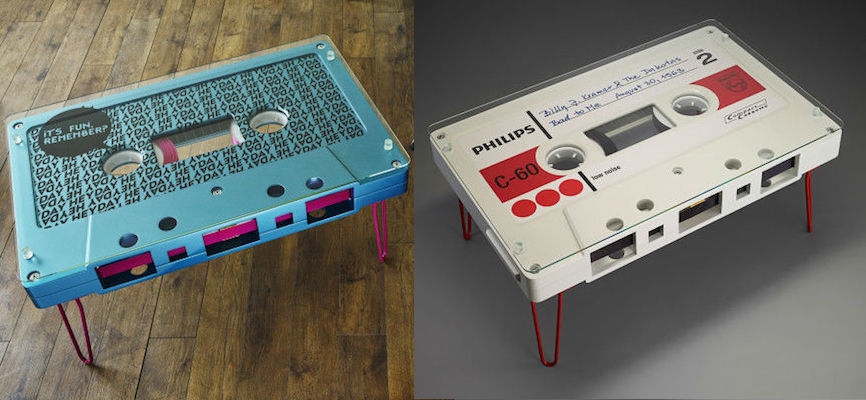 Awesome cassette tape coffee tables that you can buy right now