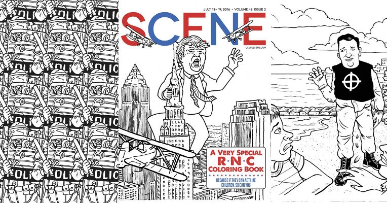 Cleveland braces for the Republican National Convention with a rude coloring book