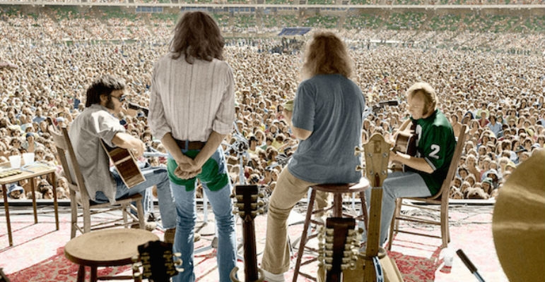 Historic footage of the time Crosby, Stills, Nash and Young reformed for one night only, 1973