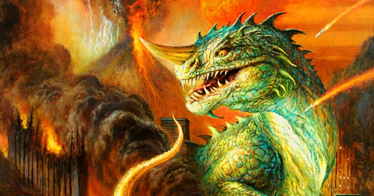 Kaiju Carnage! Giant monster art curated by Church of Satan’s High Priest