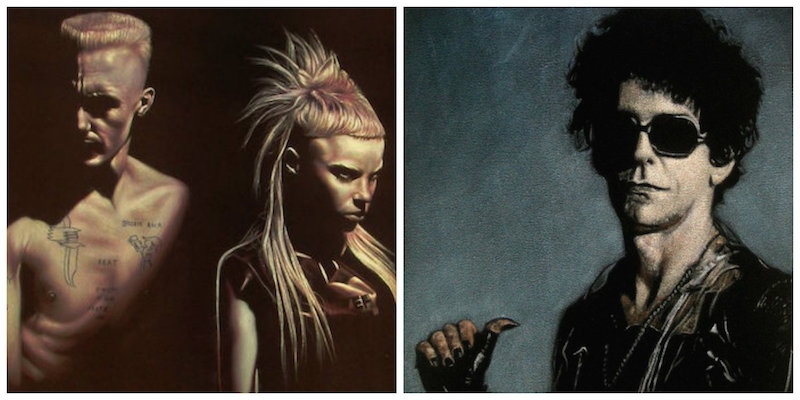 Velvet paintings of Divine, Die Antwoord, Lou Reed and others (& I want them ALL!)