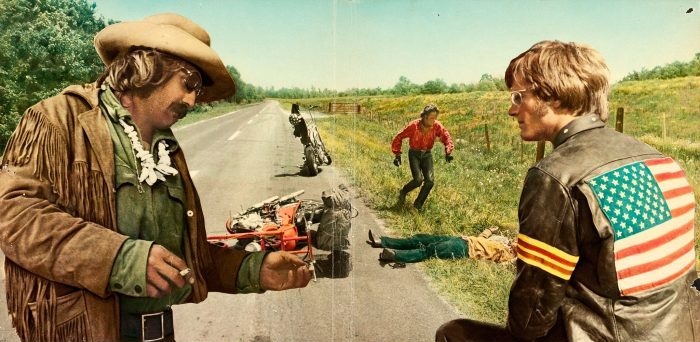 Super ‘wide-angle’ Italian lobby cards for ‘Easy Rider’