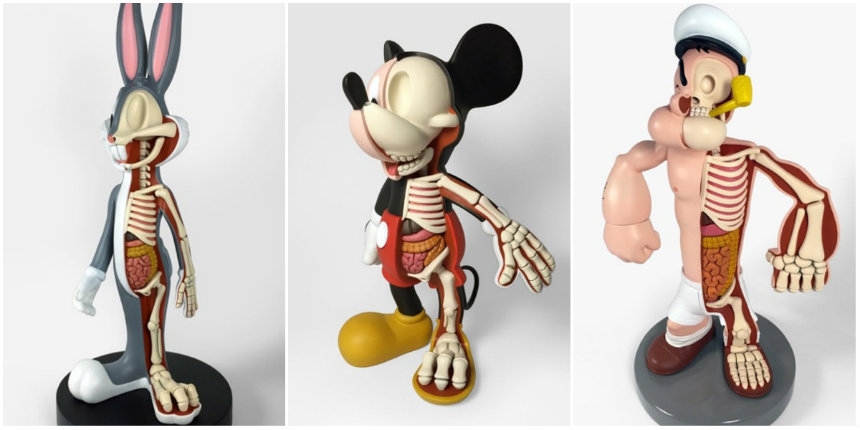 Awesome anatomical models of cartoon, video game and toy characters