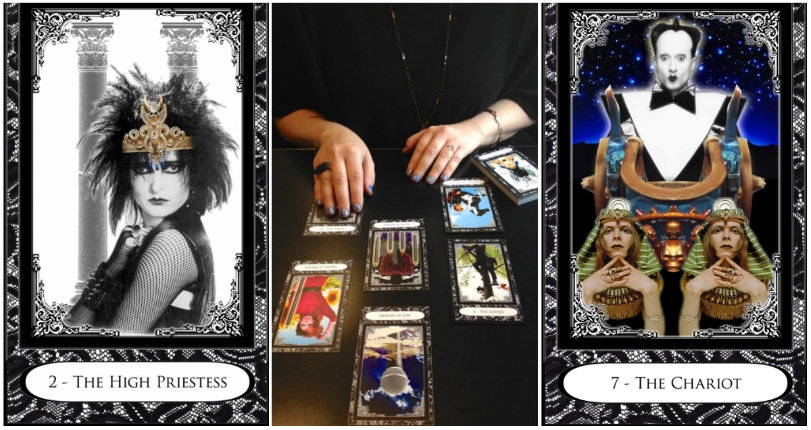Totally 80s tarot deck with Punk, Post-Punk and New Wave icons