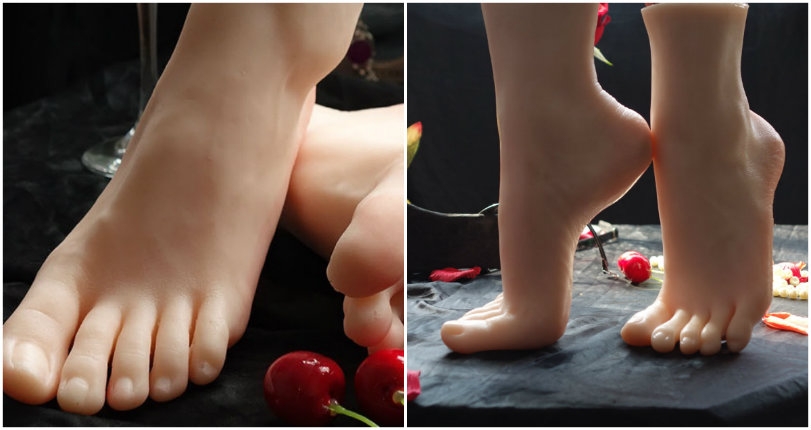 Take your foot fetish to a creepy new level by scoring some super-realistic looking silicone feet