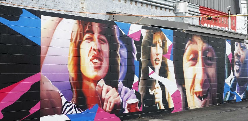 Massive mural pays homage to cult film ‘Heavy Metal Parking Lot’