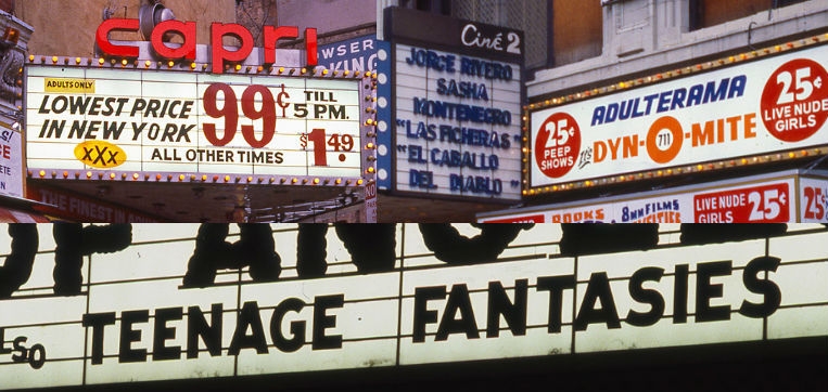 Sleazy City: Amazing pics of Times Square, back before they took all the porn away