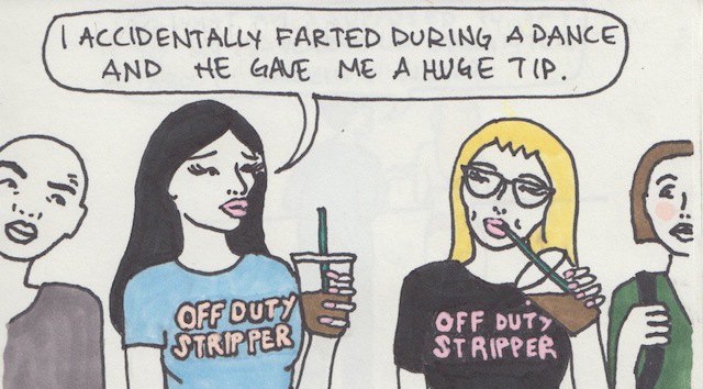 Brutally honest cartoons capture the harsh reality of the stripping life (NSFW)