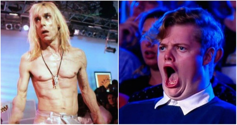 Naked: Iggy Pop’s eye-popping performance in see-through pants leaves little to the imagination