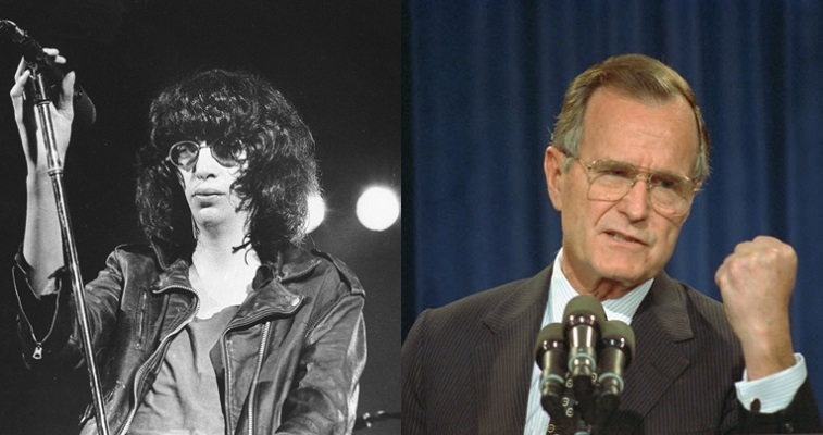 Joey and Marky Ramone mock George Bush on Howard Stern, Republican Johnny does not
