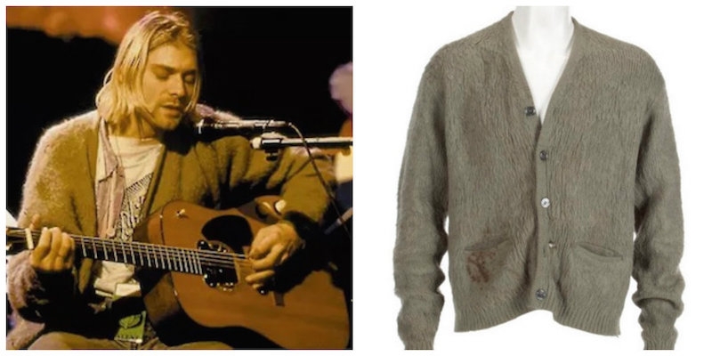 Kurt Cobain’s ‘MTV: Unplugged’ sweater sells for a staggering $140,800 at auction