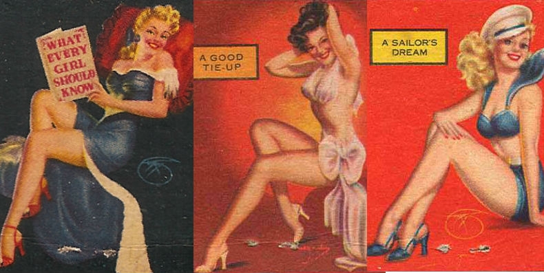 Sexy vintage matchbook covers