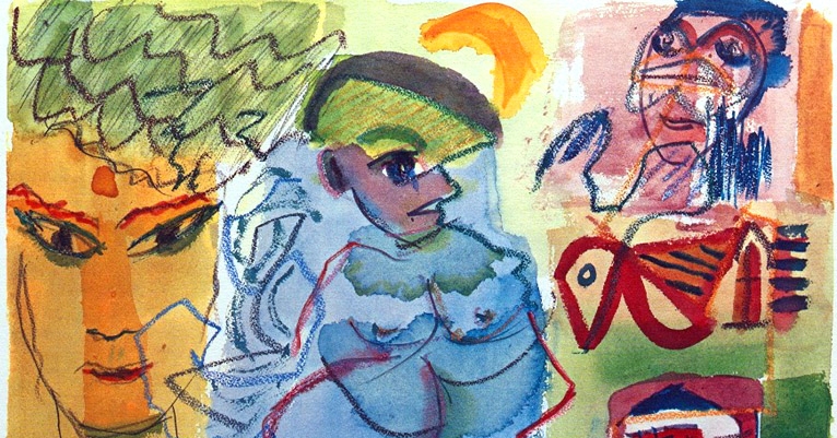 ‘Insomnia or the Devil at Large’: Gorgeously primitive watercolors by Henry Miller