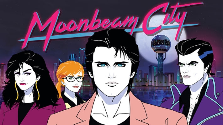 ‘Moonbeam City’ spoofs ‘Miami Vice’ with every 80s cliché under the neon pink moon