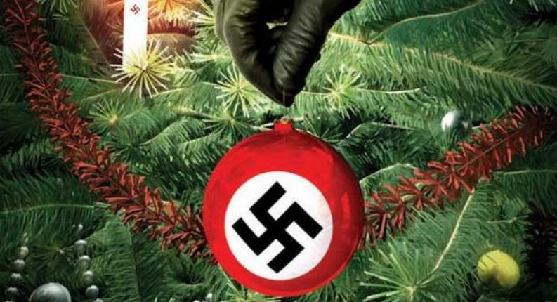 Chilling images of Hitler celebrating Christmas & decorations inspired by the Nazis