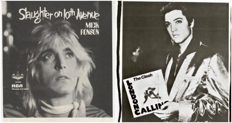 Old-school ads for albums from The Clash, Buzzcocks, Blondie, T.Rex, The Jam and more