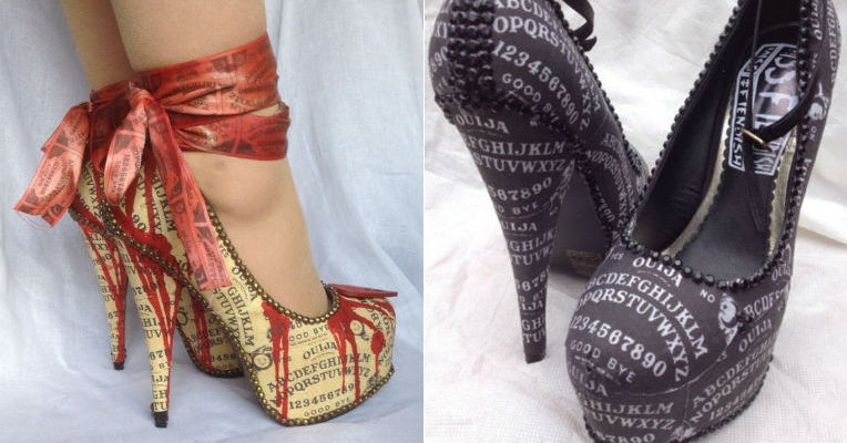 Sexy Ouija board platform heels