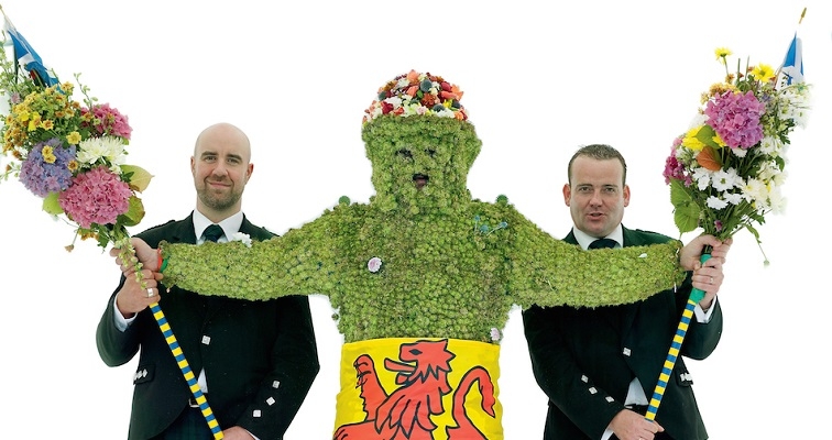 British pagan festival costumes are avant-garde high fashion surrealism