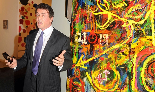The dopey paintings of Sylvester Stallone