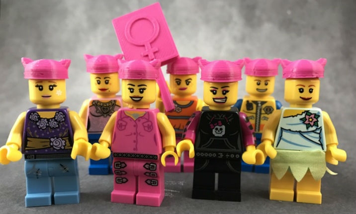 Complete your LEGO Women’s March with pink Pussyhats!