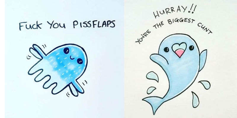 Super-abusive ‘cute’ greeting cards (NSFW)